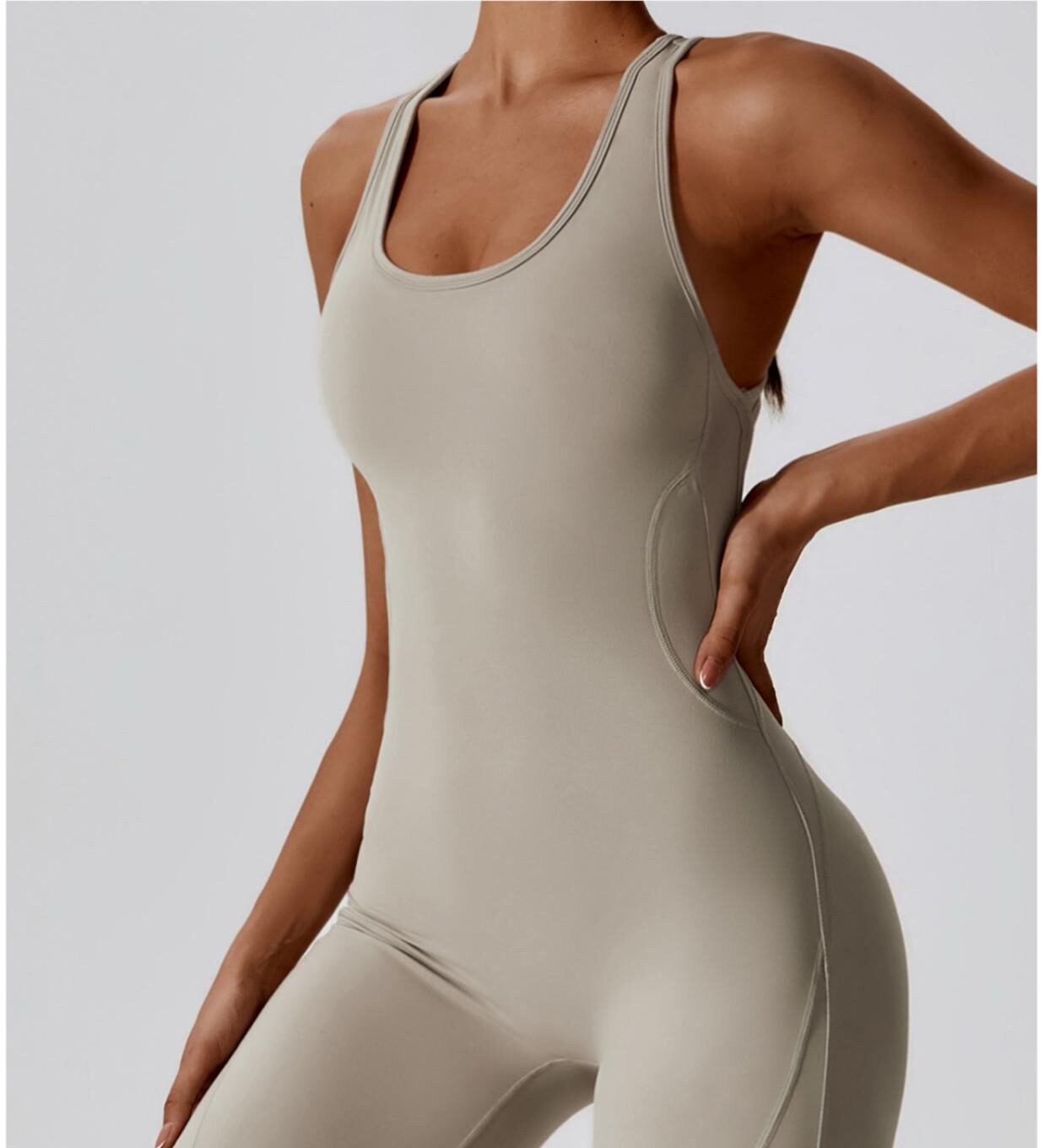 The Amour sculpt bodysuit- oat